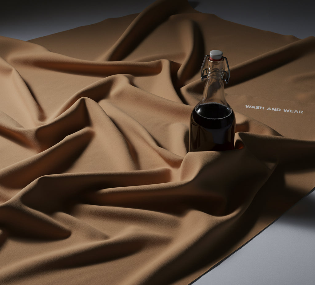 Light Brown Wash & Wear Shalwar Kameez (Unstitched)