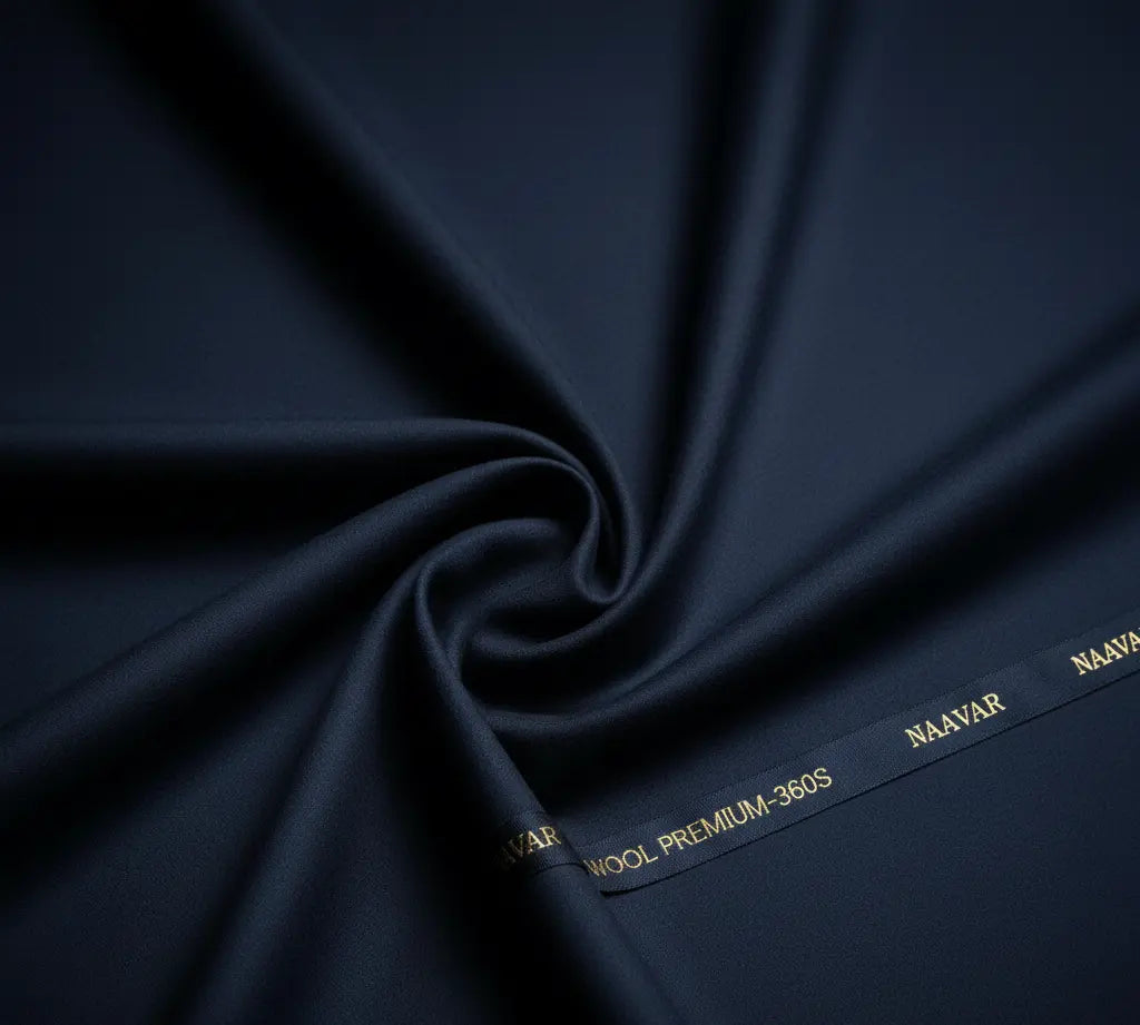 Blue Cashmere Wool 360S  Lightweight Unstitched Shalwar Kameez